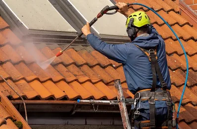 Démoussage et hydrofuge de toiture à Justiniac